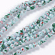 Cuisson opaque de perles de verre peintes GLAA-L024-A-23-1