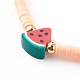 Handmade Polymer Clay Heishi Beaded Stretch Bracelets BJEW-JB06142-03-2