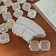 Mini-Behälter aus transparenten Kunststoffperlen PW-WG74209-01-3