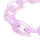 Transparente Kabelketten-Armbänder aus Acryl HJEW-JM00665-03-3