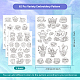 4 Sheets 11.6x8.2 Inch Stick and Stitch Embroidery Patterns DIY-WH0455-032-2