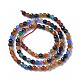 Natural Multi-Color Agate Beads Strands G-F596-36-4mm-2