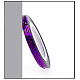 レーザーネイルストライピングテープライン  マルチカラーロールキラキラネイルアートステッカー  指の爪の足の爪の爪の先端の装飾  暗紫色  4.3cm  20 m /ロール MRMJ-L003-A30-1
