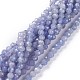 Natürliche Tansanitblau Perlen Stränge G-A026-A05-3mm-1