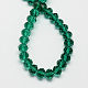 Peacock Green Imitate Austrian Crystal Faceted Glass Rondelle Spacer Beads X-GR6X8MMY-68-2