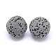 Perles de pierre de lave naturelle non cirées G-F325-10mm-18-1