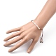 Nylon regolabile bracciali intrecciati cavo di perline BJEW-JB05489-06-5