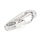 304 Stainless Steel Push Gate Snap Keychain Clasp Findings STAS-C024-13P-3