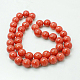 Chapelets de perles rondes en jade de Mashan naturelle G-D263-6mm-XS03-2