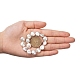 Fili di perle di keshi di perle barocche naturali PEAR-S012-27A-6