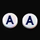 Perles acryliques en émail plaqué uv PACR-N015-01A-4