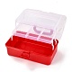 Caja de almacenamiento de plástico pp portátil rectangular CON-D007-01D-4