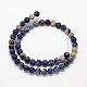 Frosted Round Natural Orange Sodalite Beads Strands G-N0166-63-8mm-3
