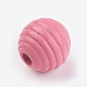 Natural Maple Wood Beehive Beads WOOD-Q030-48D-2