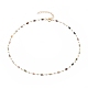 Natürliche Achat handgefertigte Perlenketten Halsketten X-NJEW-JN03165-1