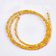 Perles de coquillage jaune brins SHEL-T012-50A-2