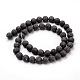 Natural Snowflake Obsidian Beads Strands G-Q462-72-8mm-3
