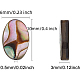Perle di conchiglia abalone naturale / conchiglia paua SSHEL-BC0001-08-2
