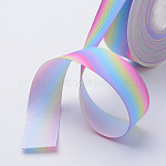 Polyester Grosgrainbänder, gedruckt, Farbig, 1 Zoll (25 mm), etwa 100 yards / Rolle (91.4 m / Rolle)