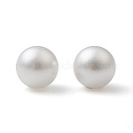 No Hole ABS Plastic Imitation Pearl Round Beads, Dyed, White, 7mm,  about 2000pcs/bag