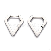 Серьги-кольца Huggie Hoop из нержавеющей стали 304 STAS-H156-17B-P