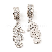 Подвески из латуни с микропаве из циркония KK-M247-17P