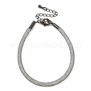 Браслеты-цепочки из латуни для женщин DIY-B066-02G-03