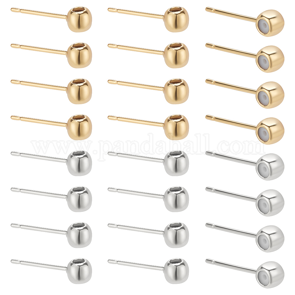 Boucles D'oreilles Clous Football En Acier Inoxydable - Idée Cadeau Originale