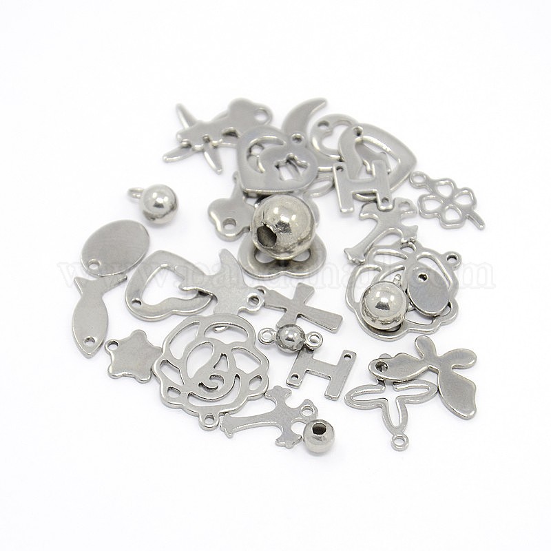 Wholesale Mixed 304 Stainless Steel Jewelry Findings