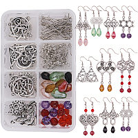 SUNNYCLUE 1 Box DIY 6 Pairs Acrylic Resin Earring Making Kit Bohemian Round  Square Leopard Drop Mottled Stud Earring Jewelry Arts Craft for Beginners  Women