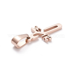 Pendentifs en acier inoxydable 304 avec placage ionique (IP)&nbsp;STAS-L216-34RG
