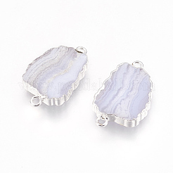 Conectores de enlaces de piedras preciosas mixtas naturales&nbsp;G-E493-H