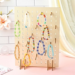 Rechteckiger Schmuck- und Armband-Organizer aus Holz für den Schreibtisch&nbsp;ODIS-YWC0001-01
