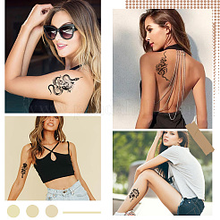 20 Stück 20 Stile abnehmbare temporäre wasserdichte Tattoos Papieraufkleber&nbsp;DIY-CP0012-48A