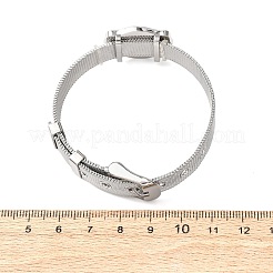 Braccialetti a catena con cinturino per orologio in acciaio inossidabile 304 per donne e uomini&nbsp;BJEW-P386-09P-C