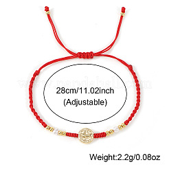 Geflochtene Armbänder aus Messing mit Heiligenmedaille&nbsp;EA4269-2