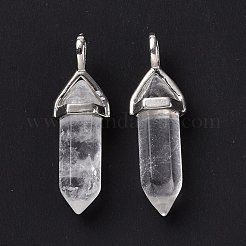 Natürliche Quarzkristall spitze Anhänger&nbsp;G-K329-53P