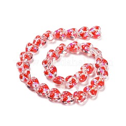 Valentinstag handgefertigte Glas-Emaille-Perlenstränge&nbsp;LAMP-K037-09H