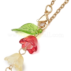 Decorazioni pendenti in vetro con mughetto&nbsp;HJEW-JM01970
