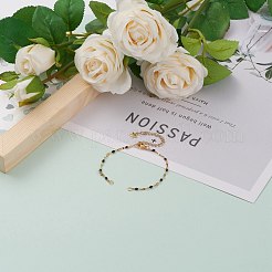 PVD-Vakuumbeschichtung 304 Edelstahl Gliederkette Armbandherstellung&nbsp;AJEW-JB00870-05