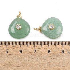 Colgantes naturales aventurina verde&nbsp;X-KK-B157-42E-06