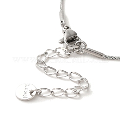 Collane a catena a serpente in acciaio inossidabile 304 con placcatura sotto vuoto anti-ossidazione&nbsp;NJEW-C045-05P