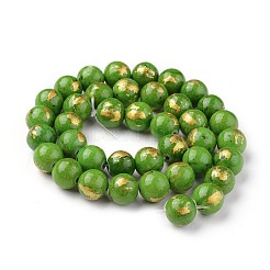 Abalorios de jade natural de mashan hebras&nbsp;G-F670-A11-6mm