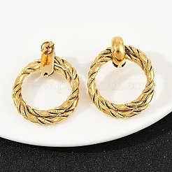Ohrstecker mit Twist-Ring aus Edelstahl 304&nbsp;EJEW-K268-26G
