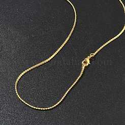 1.5 mm dicke Serpentinenketten aus Messing mit Gestellbeschichtung für Damen und Herren&nbsp;MAK-L044-12G