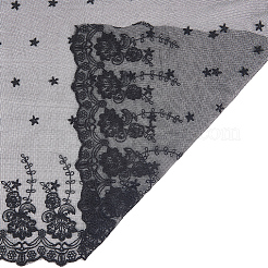 3 Meter Polyester-Stickerei-Blumennetzstoff&nbsp;DIY-GF0011-37B