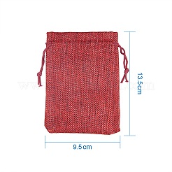 Juta imballaggio sacchetti borse coulisse&nbsp;ABAG-PH0001-14x10cm-06