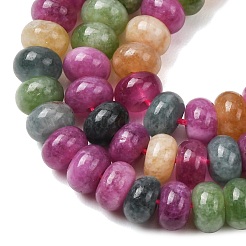 Natürliche weiße Jade perlen Stränge&nbsp;G-E507-01-14