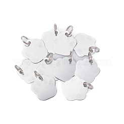 60 Stück Anhänger aus Aluminiumlegierung in 2 Stilen&nbsp;ALUM-BC0001-63A