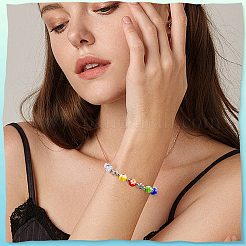 1 porte-clés en verre&nbsp;HJEW-SC0002-29